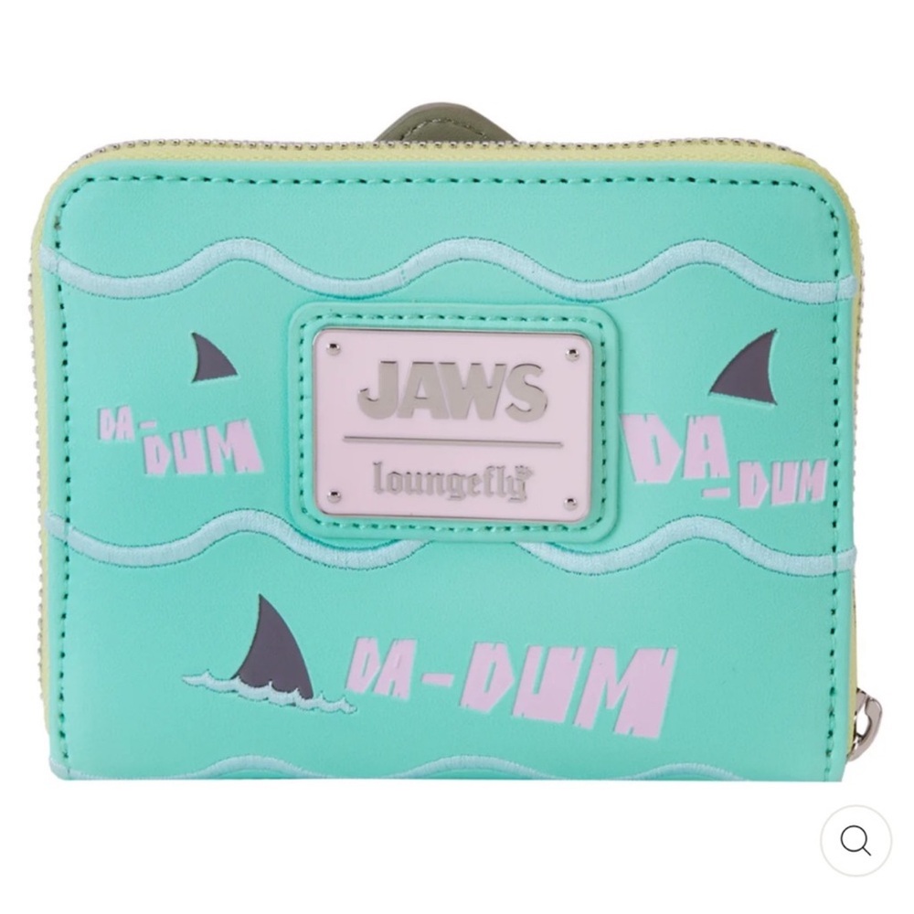 LOUNGEFLY UNIVERSAL JAWS GLOW IN THE DARK CROSSBODY & WALLET SET - Picture 4 of 9